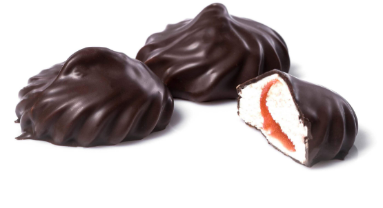 Зефір в шоколадній глазурі, з начинкою, ДСТУ ГОСТ 6441, 1 кг